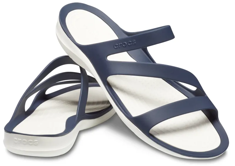 Crocs Women's Swiftwater Sandal - Navy/White - UK4
