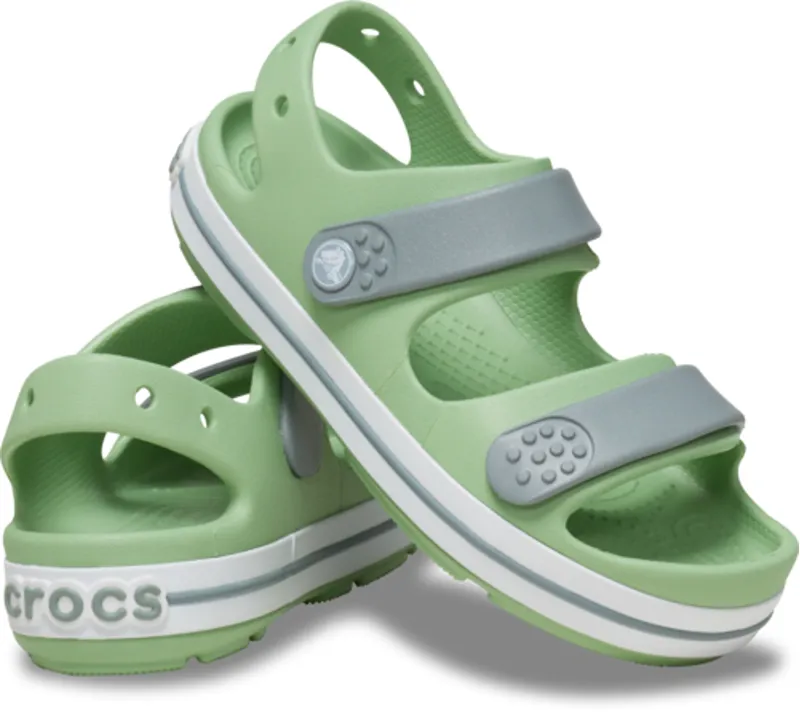 Crocs Kids Crocband Cruiser Sandal - Fair Green/Dusty Green