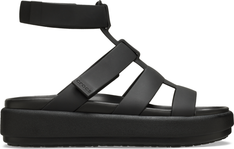 Crocs Women's Brooklyn Luxe Gladiator - Black/Black-2