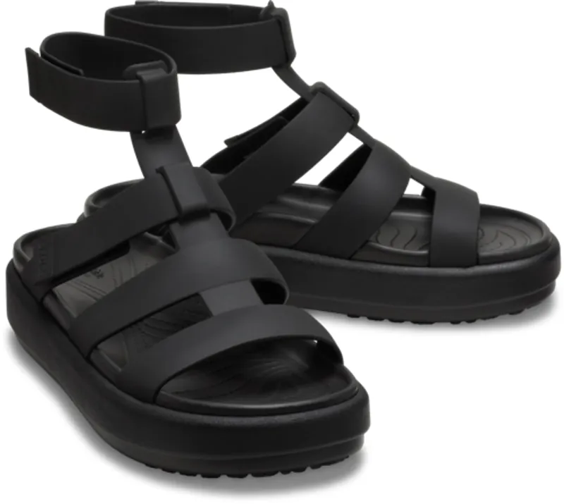 Crocs Women's Brooklyn Luxe Gladiator - Black/Black