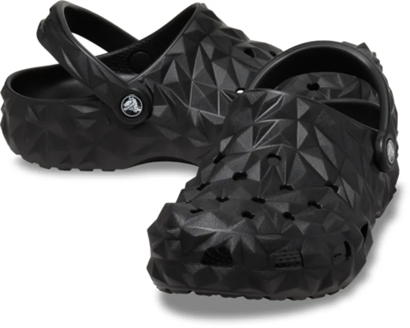 Crocs Classic Geometric Clog - Black - UK6/7