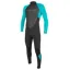 O'Neill Youth Reactor-2 3/2 Back Zip Full Wetsuit Black/Light Aqua