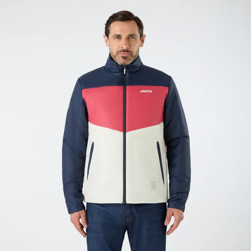 Musto Men's 64 Primaloft Jacket - Antique Sail White/Navy Small and Large-2