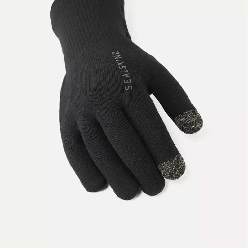 Sealskinz Anmer Waterproof All Weather Ultra Grip Knitted Glove - Black-2