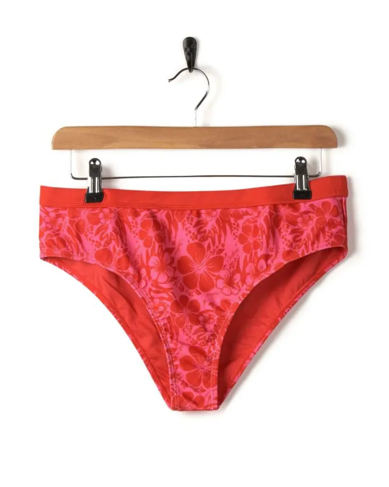 Saltrock Women's Cleo Caeley Hibiscus Bikini - Pink/Red Large and XL-1
