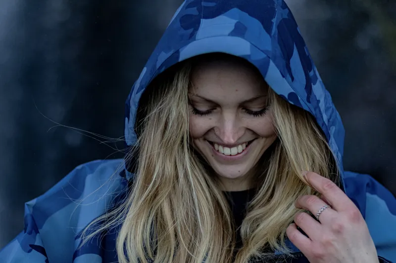 Dryrobe Waterproof Poncho -  Blue Camo-7