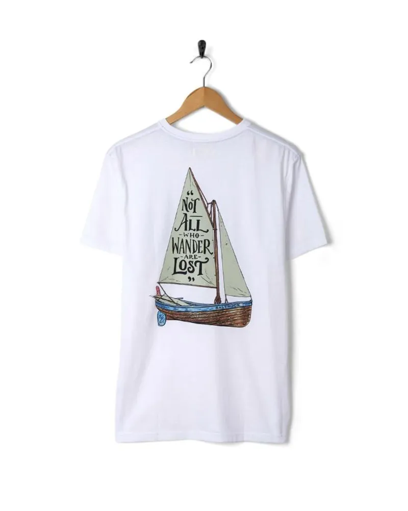 Saltrock Men's Lost Ships SS Tee - White-1