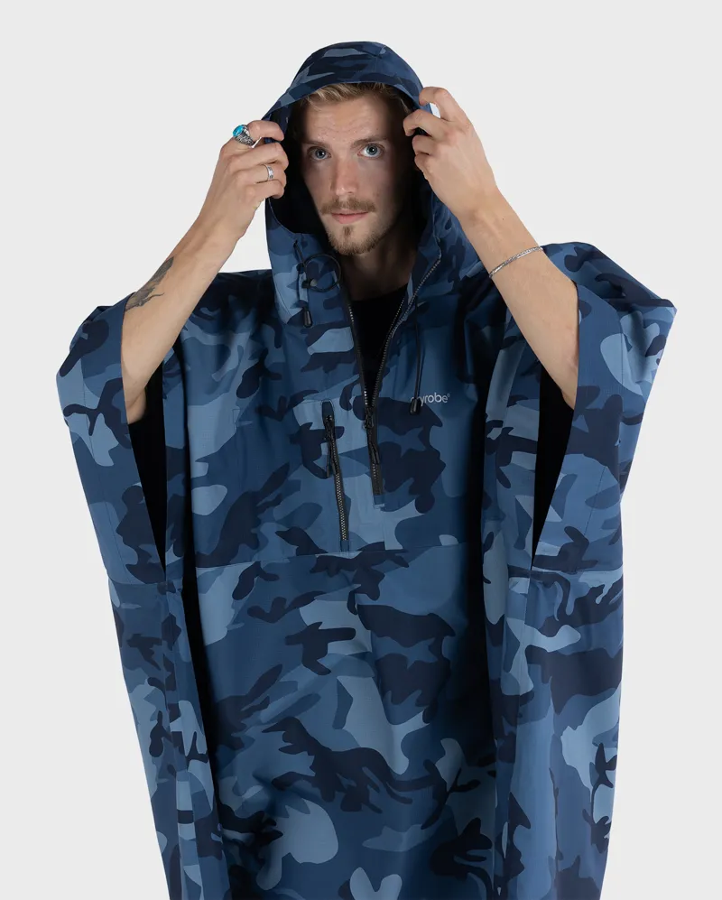 Dryrobe Waterproof Poncho -  Blue Camo
