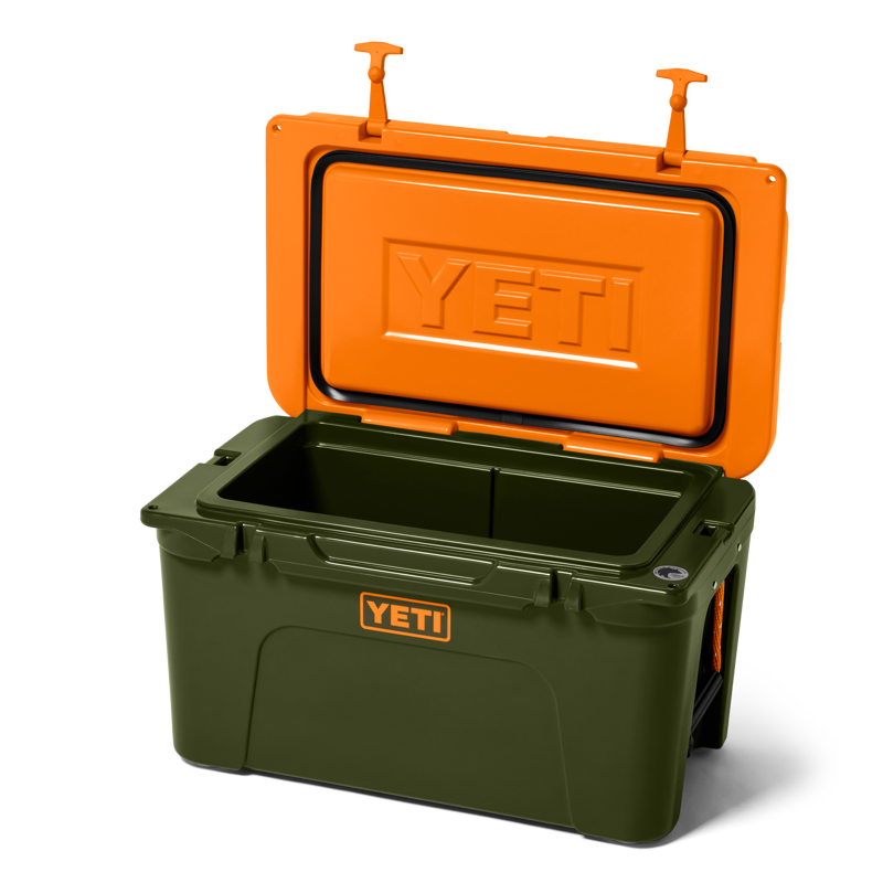 Yeti Tundra 45 Cool Box - Olive/King Crab Orange-2