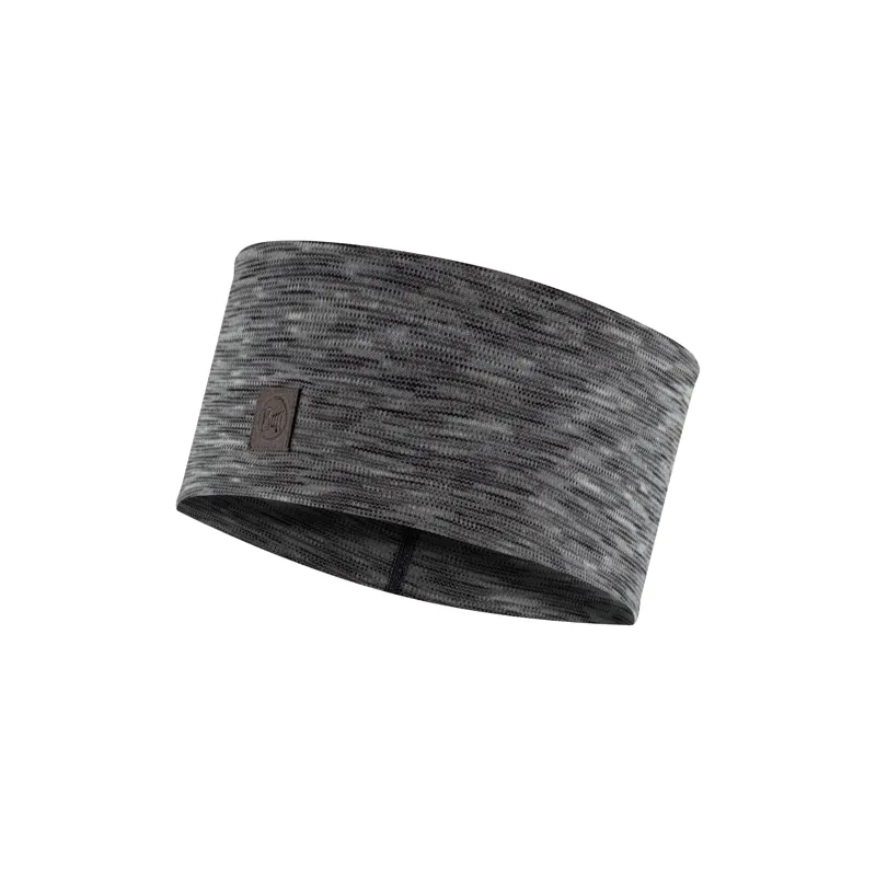 Buff Merino Heavyweight Headband Multistripes - Fog Grey-1