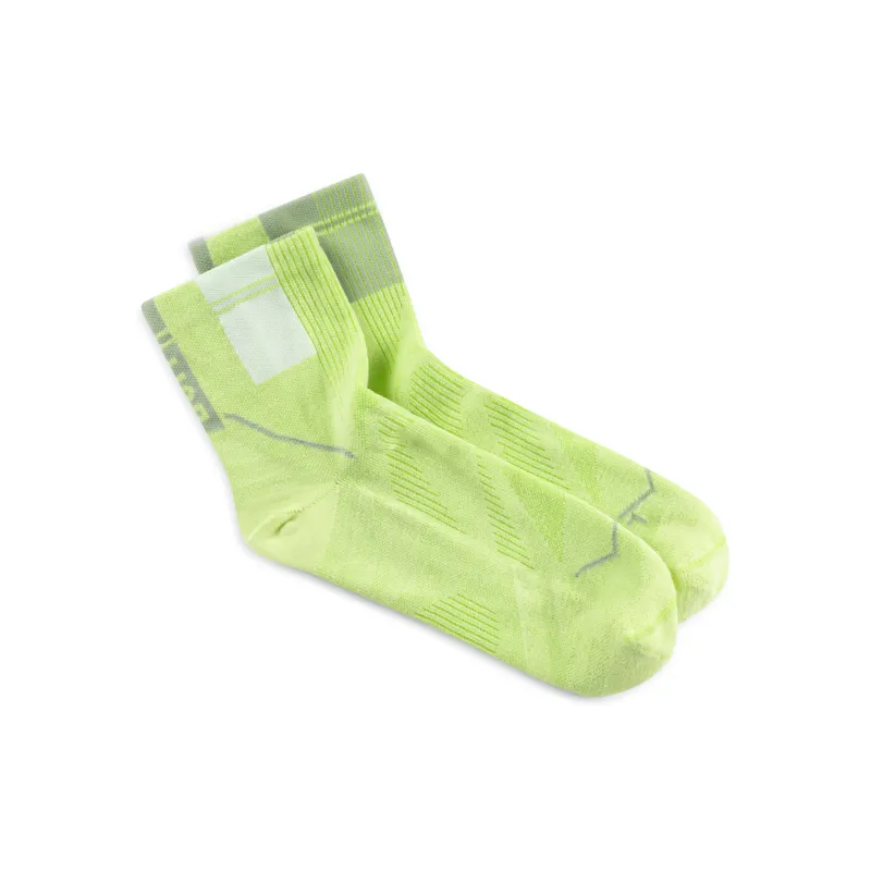 Buff Coolnet Quarter Sock - Lime-2