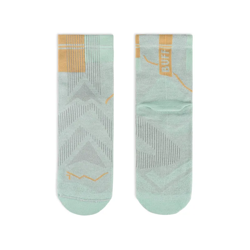 Buff Coolnet Quarter Sock - Seagrove Green-1