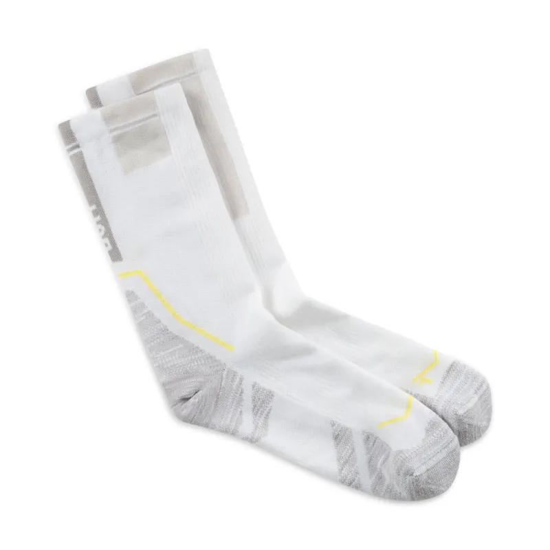 Buff Coolnet Crew Sock - White-1