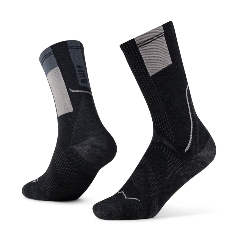 Buff Coolnet Crew Sock - Black