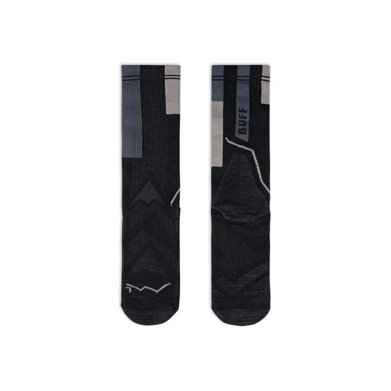 Buff Coolnet Crew Sock - Black-2