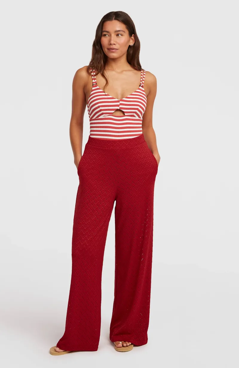 O'Neill Women's O'Riginals Wide Leg Pants - Midnight Poppy-2