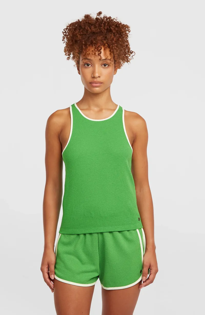 O'Neill Women's O'Riginals Waffle Tanktop - Grass-2