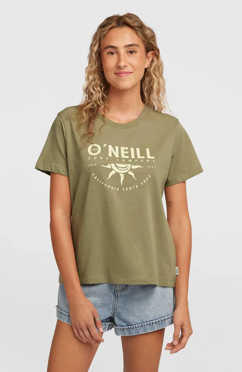 O'Neill Front Print T-Shirt - Avery Fern-2