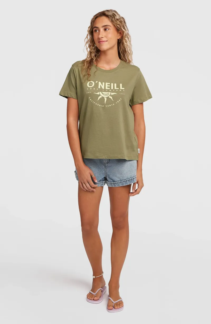 O'Neill Front Print T-Shirt - Avery Fern-5