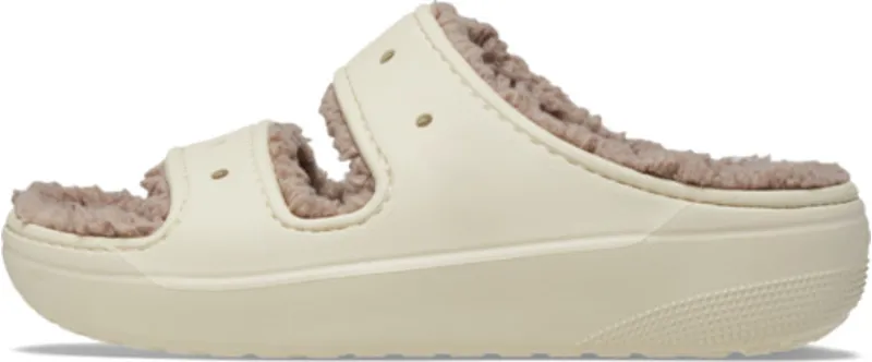 Crocs Classic Cozzzy Sandal - Bone/Mushroom-2