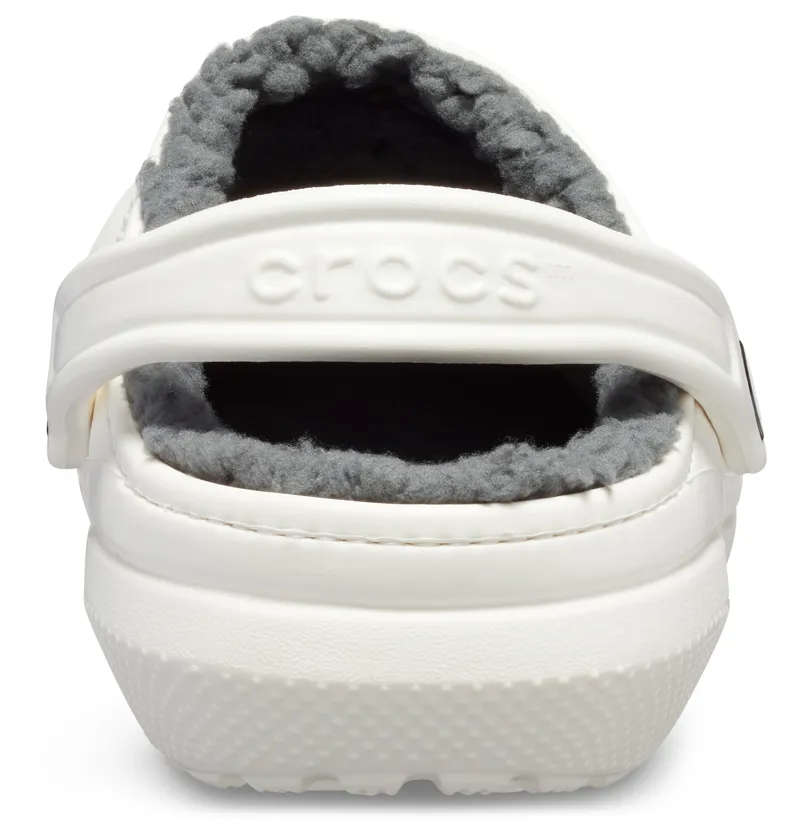 Crocs Classic Lined Clog - White/Grey-3