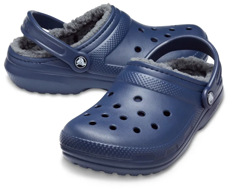 Crocs Classic Lined Clog - Navy/Charcoal-1