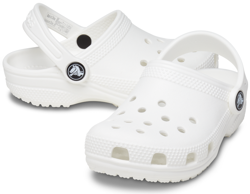 Crocs Toddler Classic Clog - White-3