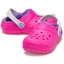 Crocs Kids Classic Lined Clog - Pink Crush/Multi
