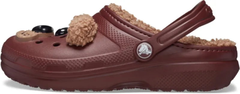 Crocs Toddler Classic Lined I AM Brown Bear Clog - Dark Clay-5