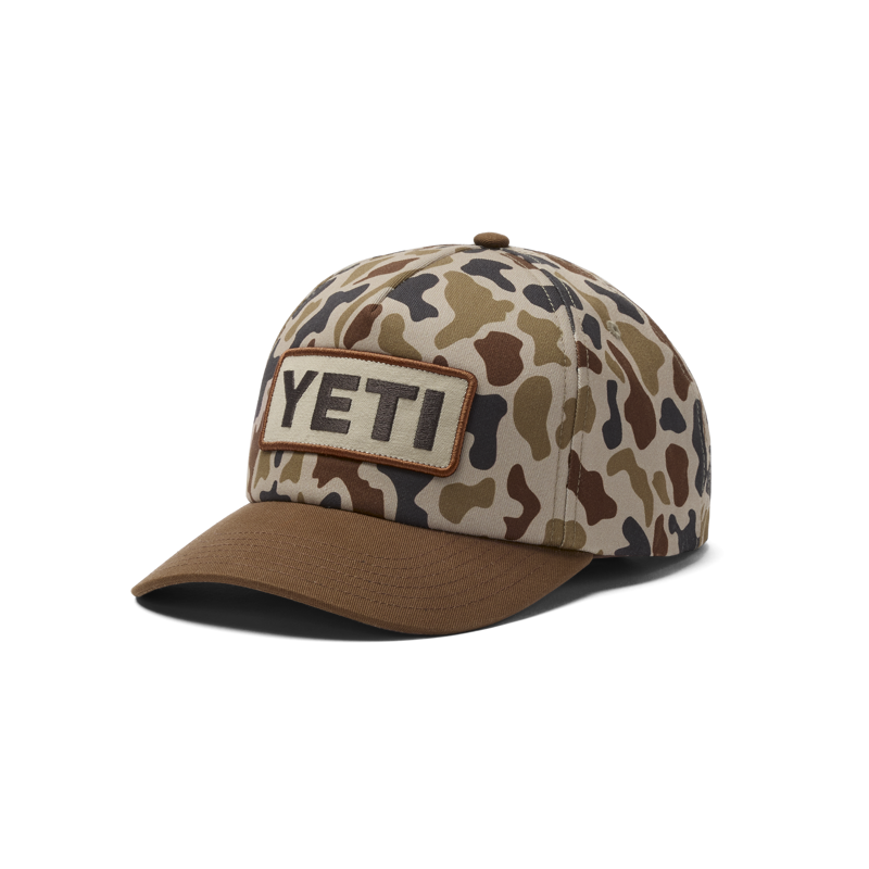 Yeti Logo Camo Woven Flat Brim Snapback Cap - Camo-1