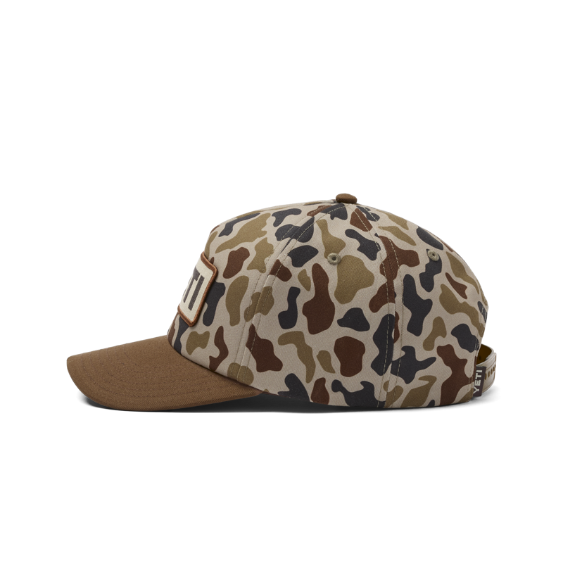 Yeti Logo Camo Woven Flat Brim Snapback Cap - Camo-2