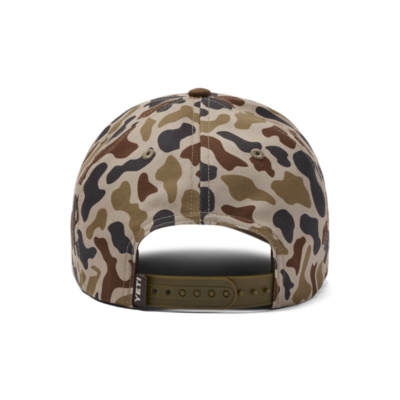 Yeti Logo Camo Woven Flat Brim Snapback Cap - Camo-3