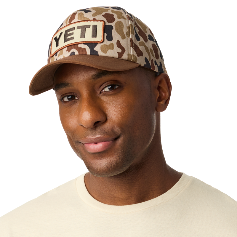 Yeti Logo Camo Woven Flat Brim Snapback Cap - Camo-5