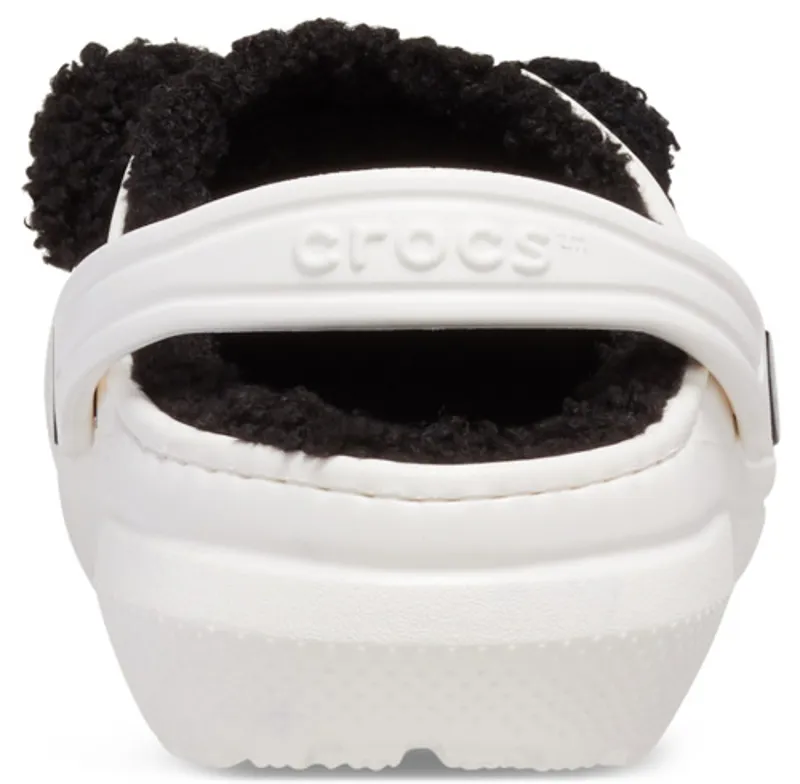 Crocs Toddler Classic Lined I AM Panda Bear Clog - Chalk/Black-3