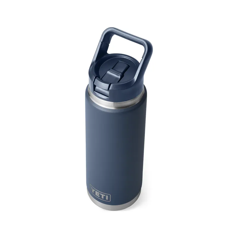 Yeti Rambler 26oz Colour Straw Bottle - Navy-4