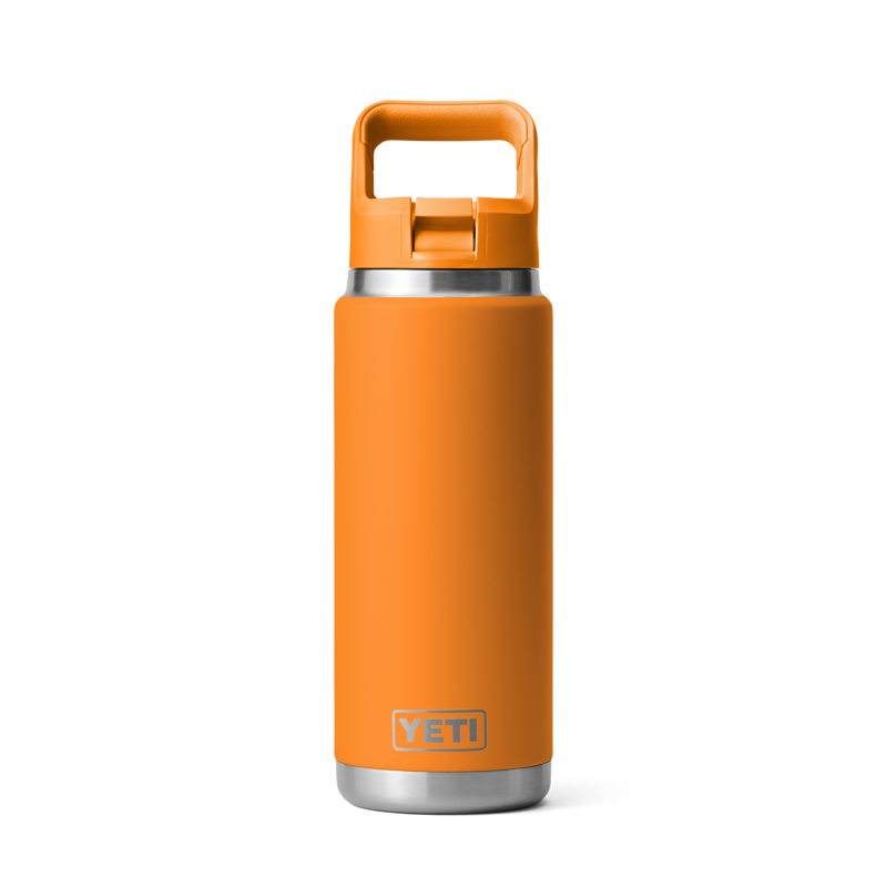 Yeti Rambler 26oz Colour Straw Bottle - King Crab Orange