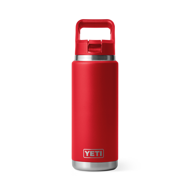 Yeti Rambler 26oz Colour Straw Bottle - Rescue Red-1
