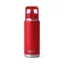 Yeti Rambler 26oz Colour Straw Bottle - Rescue Red