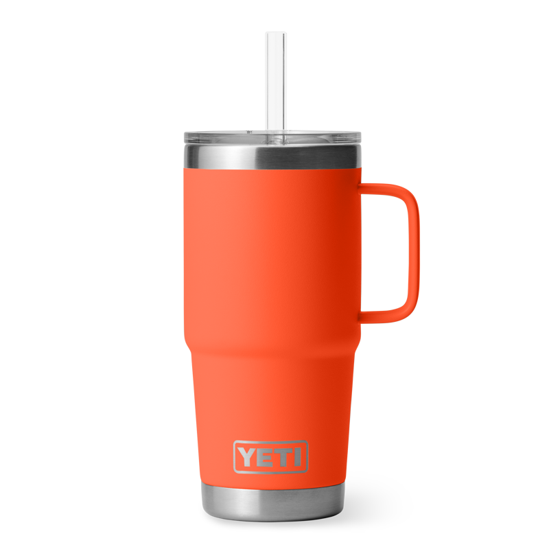 Yeti Rambler 25oz Straw Mug - Papaya