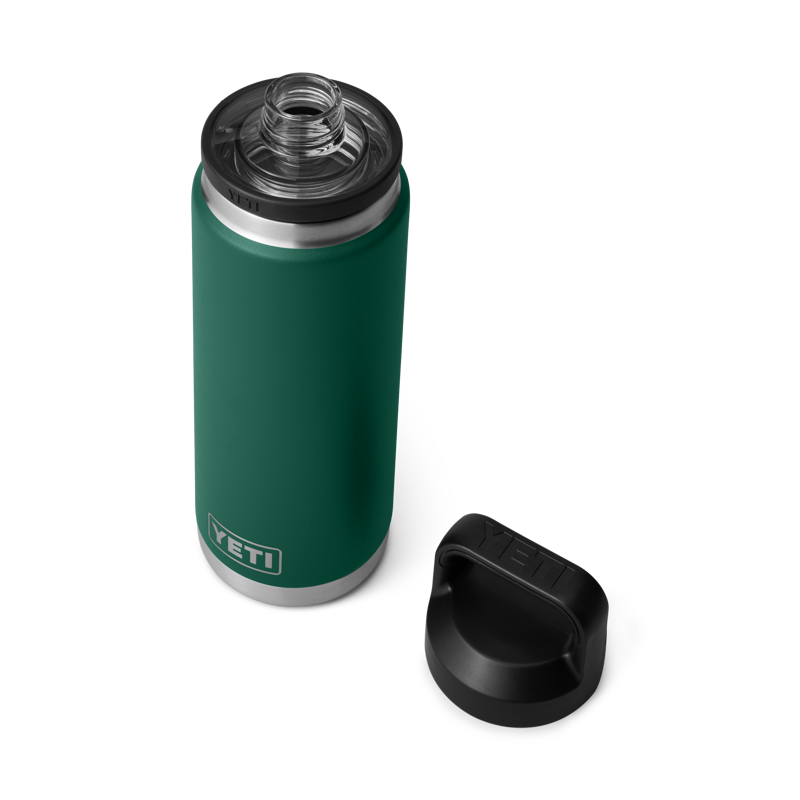 Yeti Rambler 26oz Chug Bottle - Black Forest Green-3