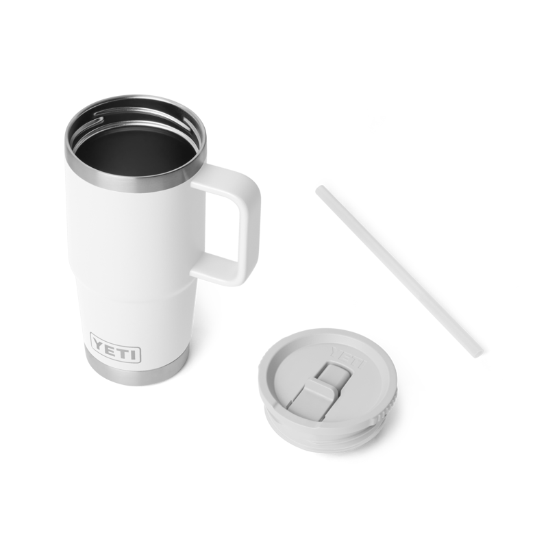 Yeti Rambler 20oz Travel Straw Mug - White-5