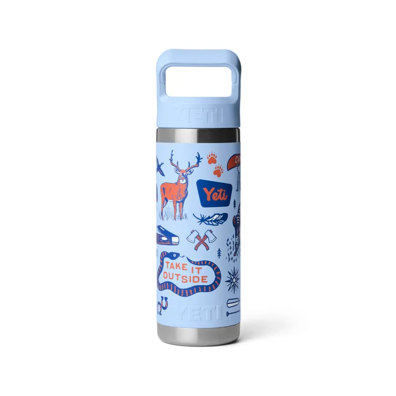 Yeti Rambler 18oz Colour Straw Bottle - Big Sky Summer Camp-1