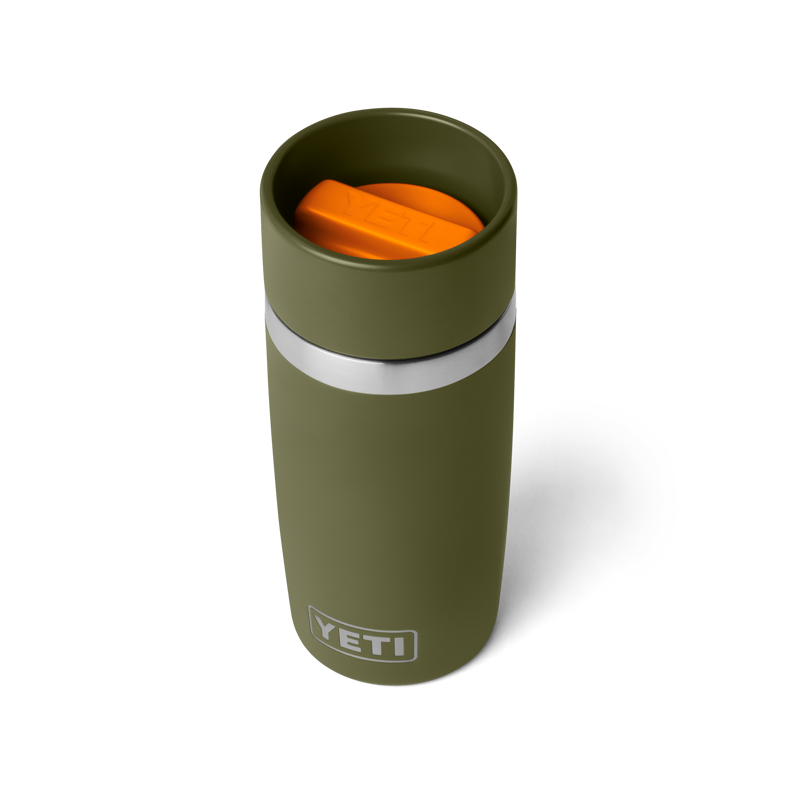 Yeti Rambler 12oz Travel Bottle - Olive/King Crab Orange-2