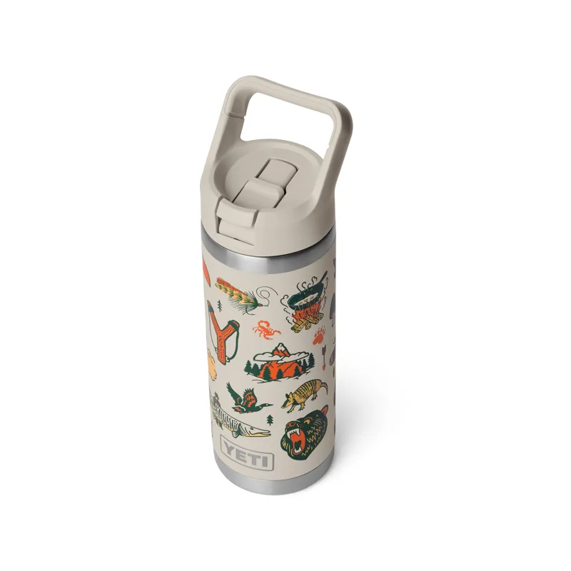 Yeti Rambler 18oz Colour Straw Bottle - Cape Summer Camp-2