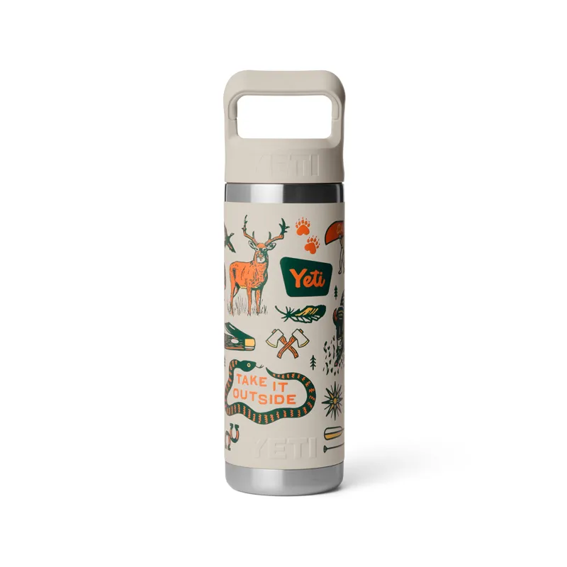 Yeti Rambler 18oz Colour Straw Bottle - Cape Summer Camp-1