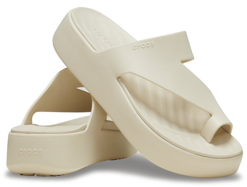 Crocs Getaway Platform Toe Loop - Sandstone-4