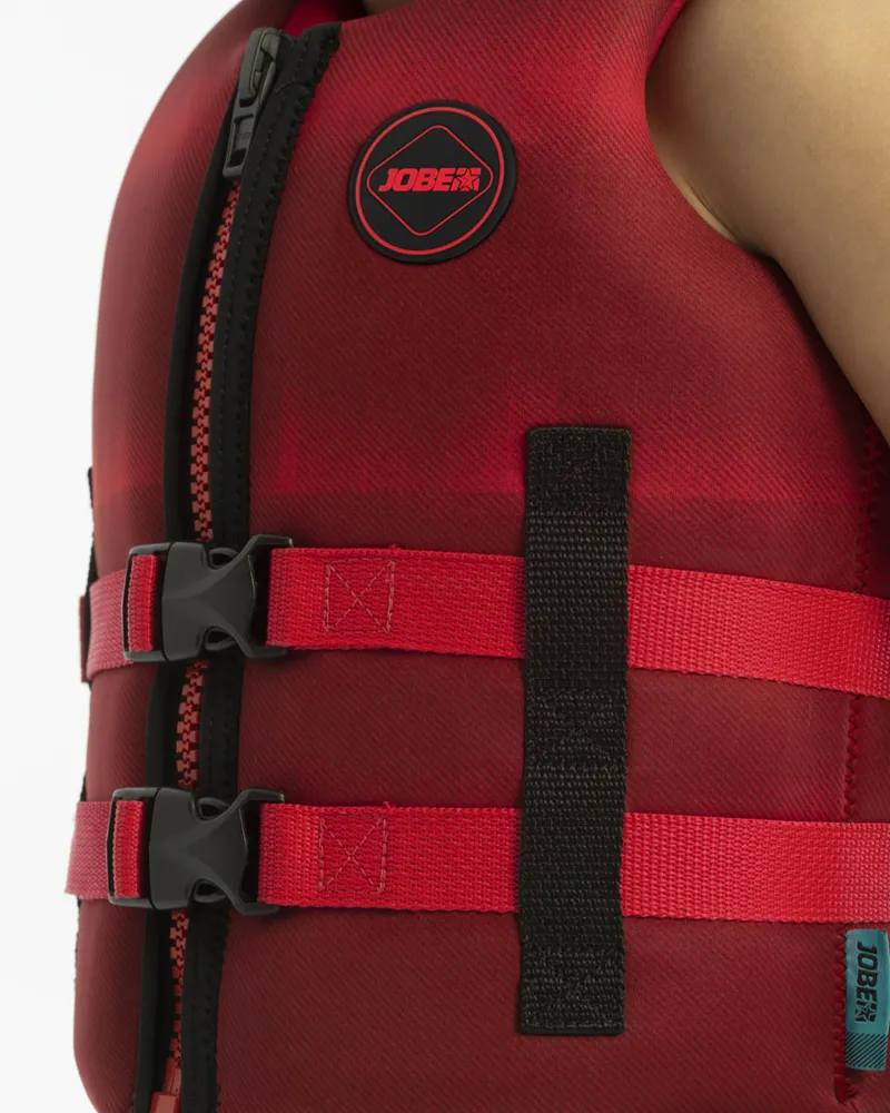 Jobe Neoprene Buoyancy Aid Vest Youth Red-4