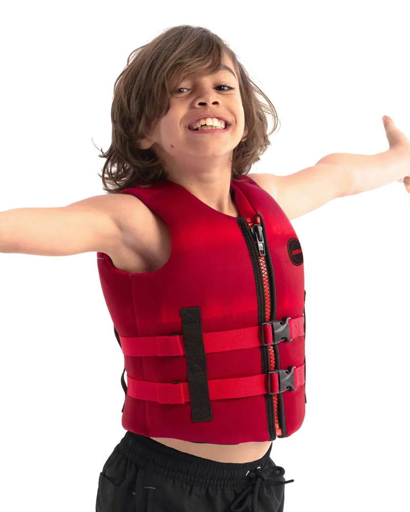Jobe Neoprene Buoyancy Aid Vest Youth Red-1