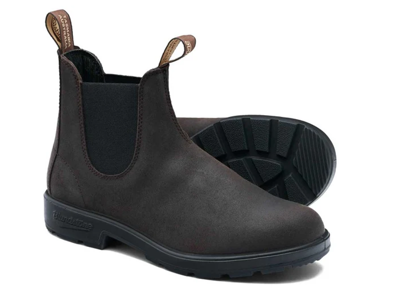 Blundstone 2610 Waxed Suede Boot - Dark Brown -1