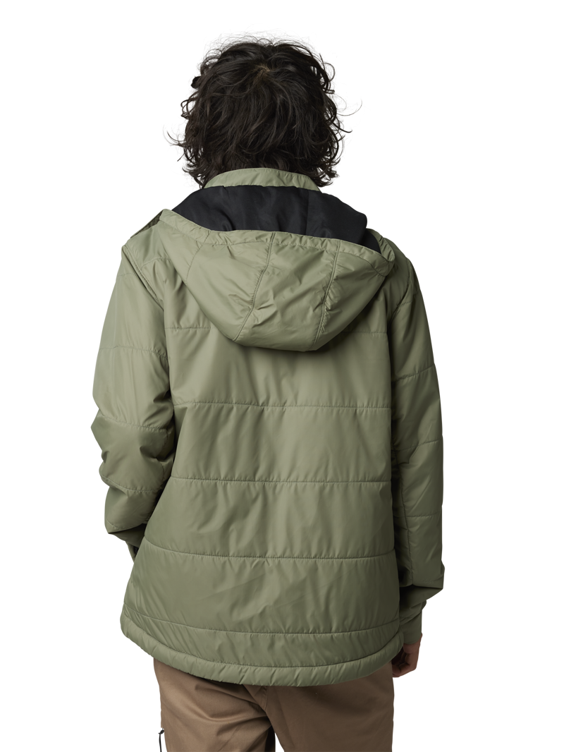 Fox Men's Artillery Jacket Removable Hood Army Green-2